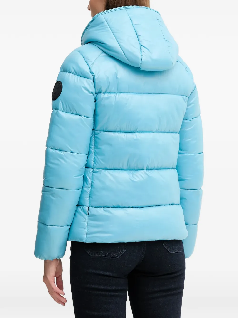  Save The Duck Lois Hooded Padded Jacket - Blue 