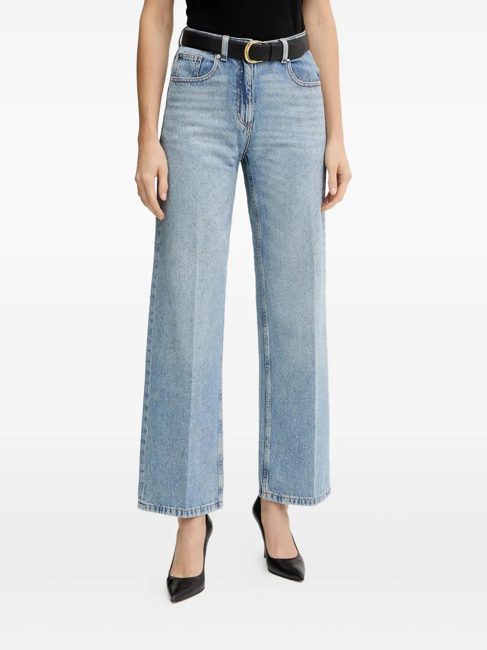 Silvian Heach Buttoned Jeans In Blue