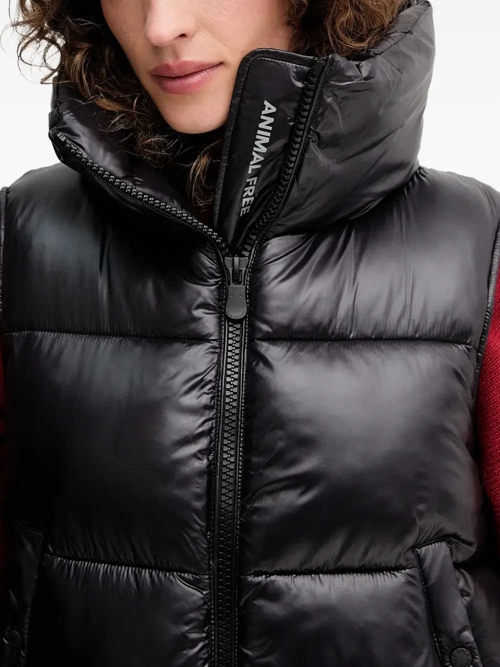 Save The Duck Funnel-neck Padded Gilet In Black