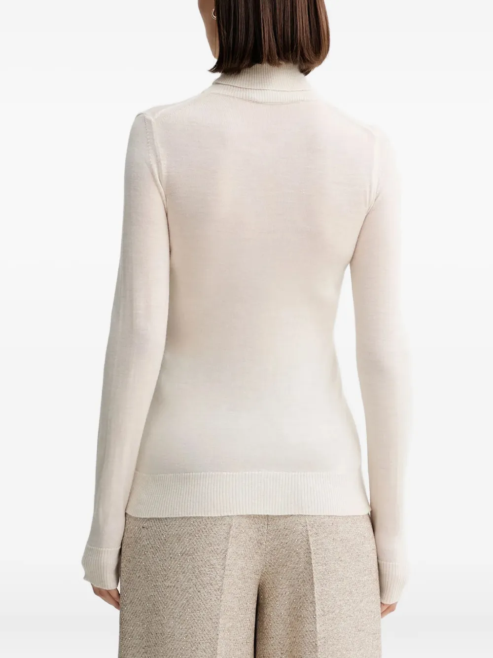  Simona Corsellini Turtleneck Long-sleeve Top - Neutrals 