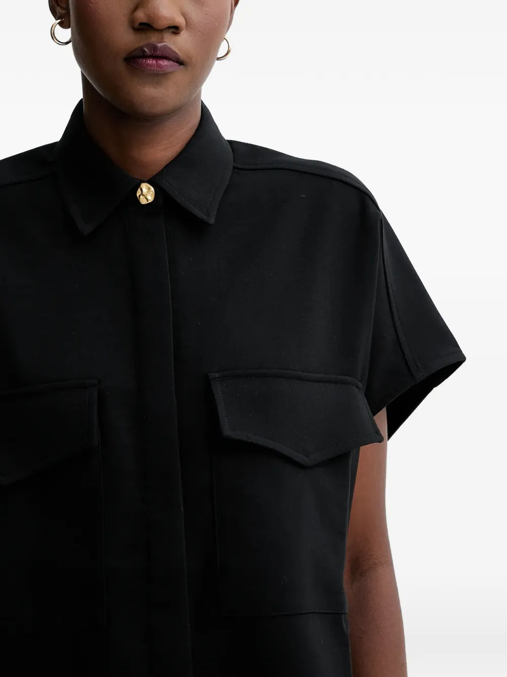 Sessun Short Sleeve Shirt In Black