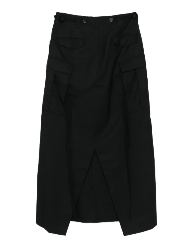 Junya Watanabe Cargo Skirt | Black | FARFETCH PH