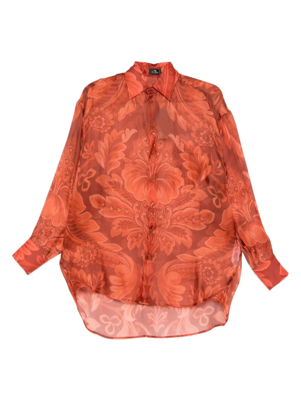 ETRO floral-print shirt - Rosso