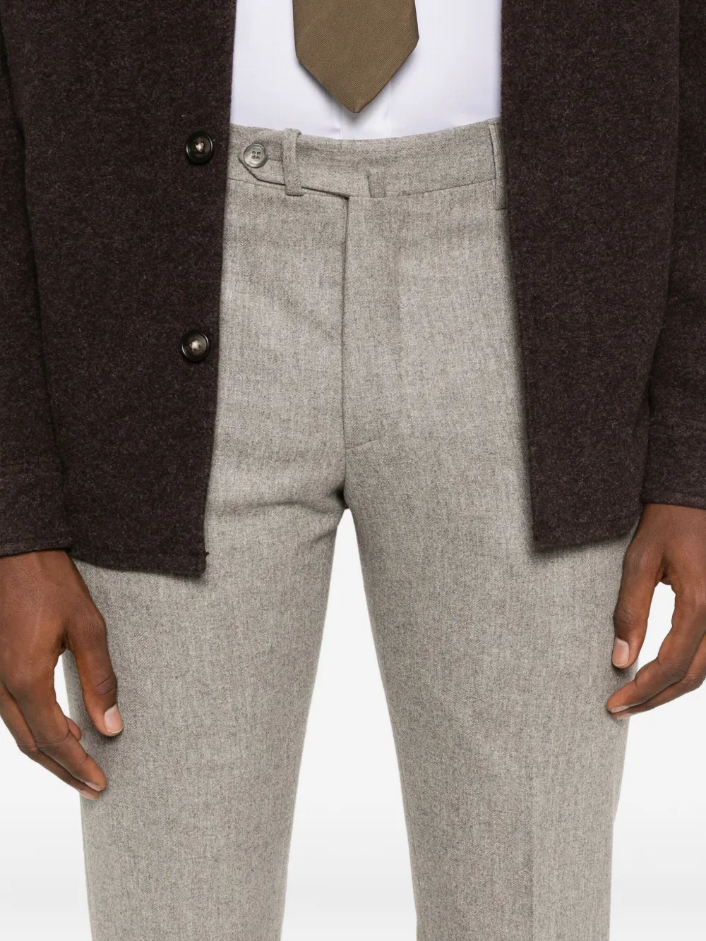 Tagliatore Broek met gemêleerd-effect Grijs