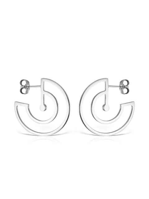 OBSIDIAN créoles en plaqué