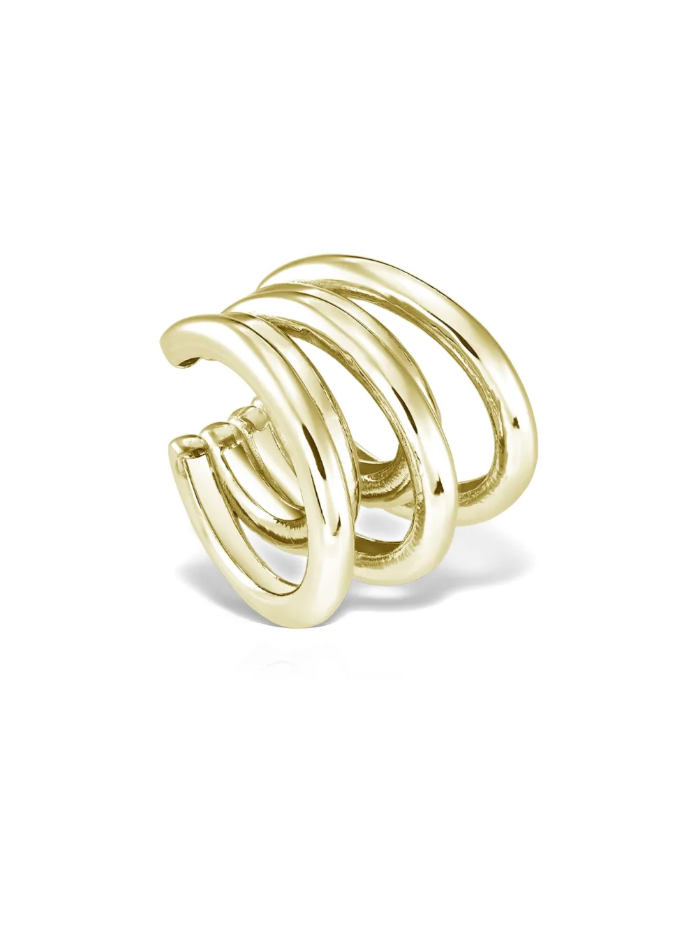 OBSIDIAN quintuple-band ear cuff | Gold | Image 1