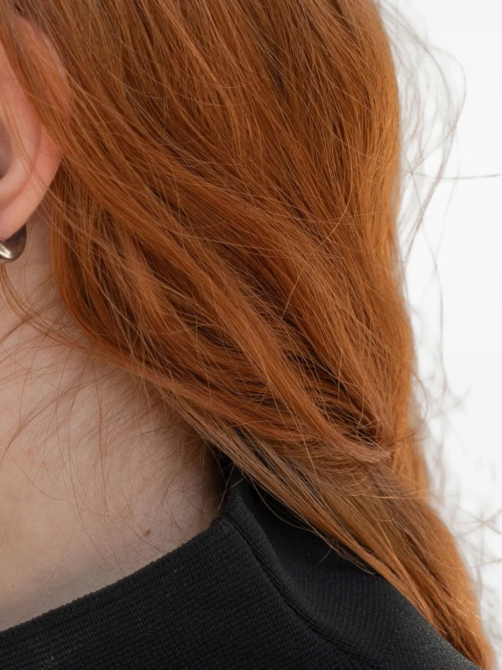OBSIDIAN embellished hoop earrings - Argento
