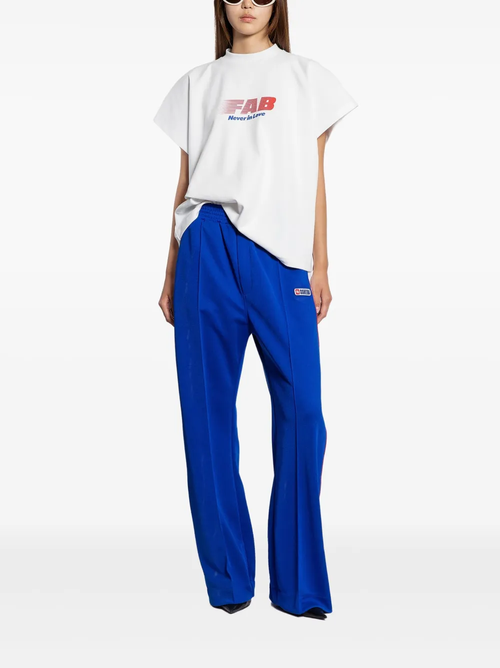 Ssheena Pupa joggingbroek met zijstreep - Blauw