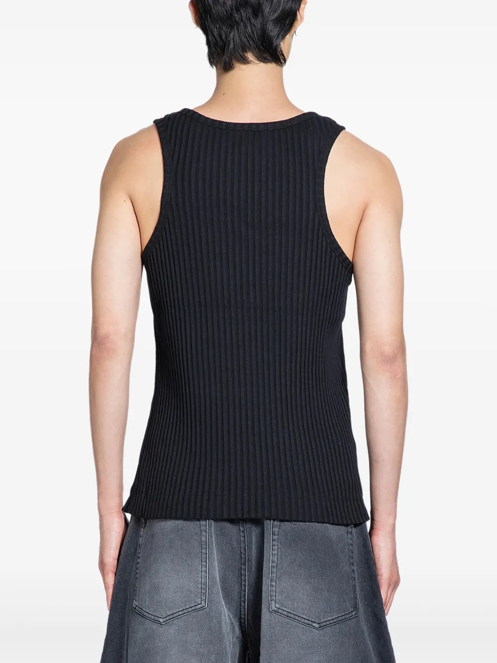 Simone Rocha Ribbon Daisy top Zwart