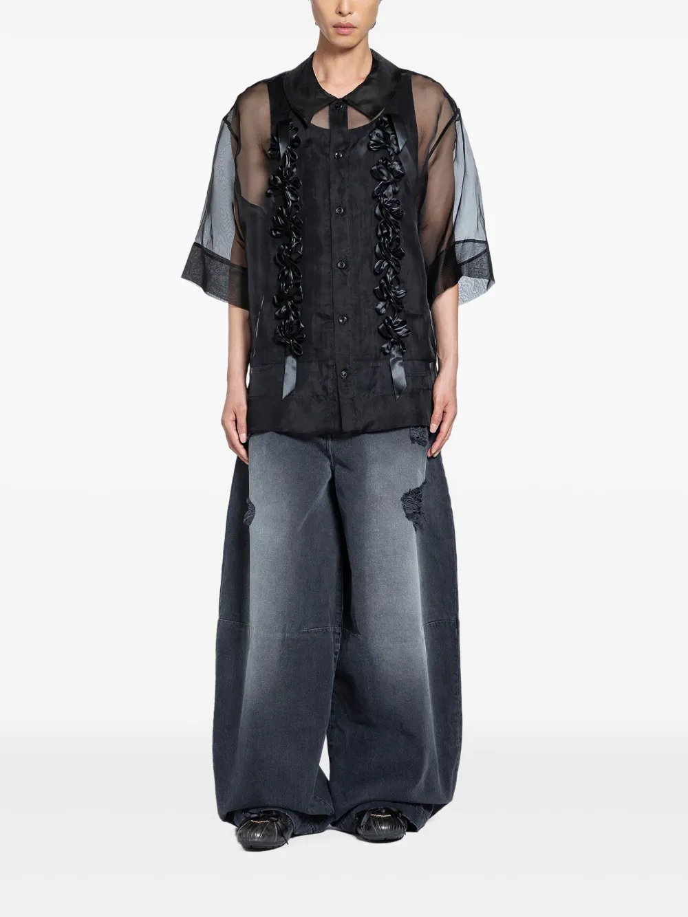 Simone Rocha débardeur à fleurs | Débardeurs | Image 2