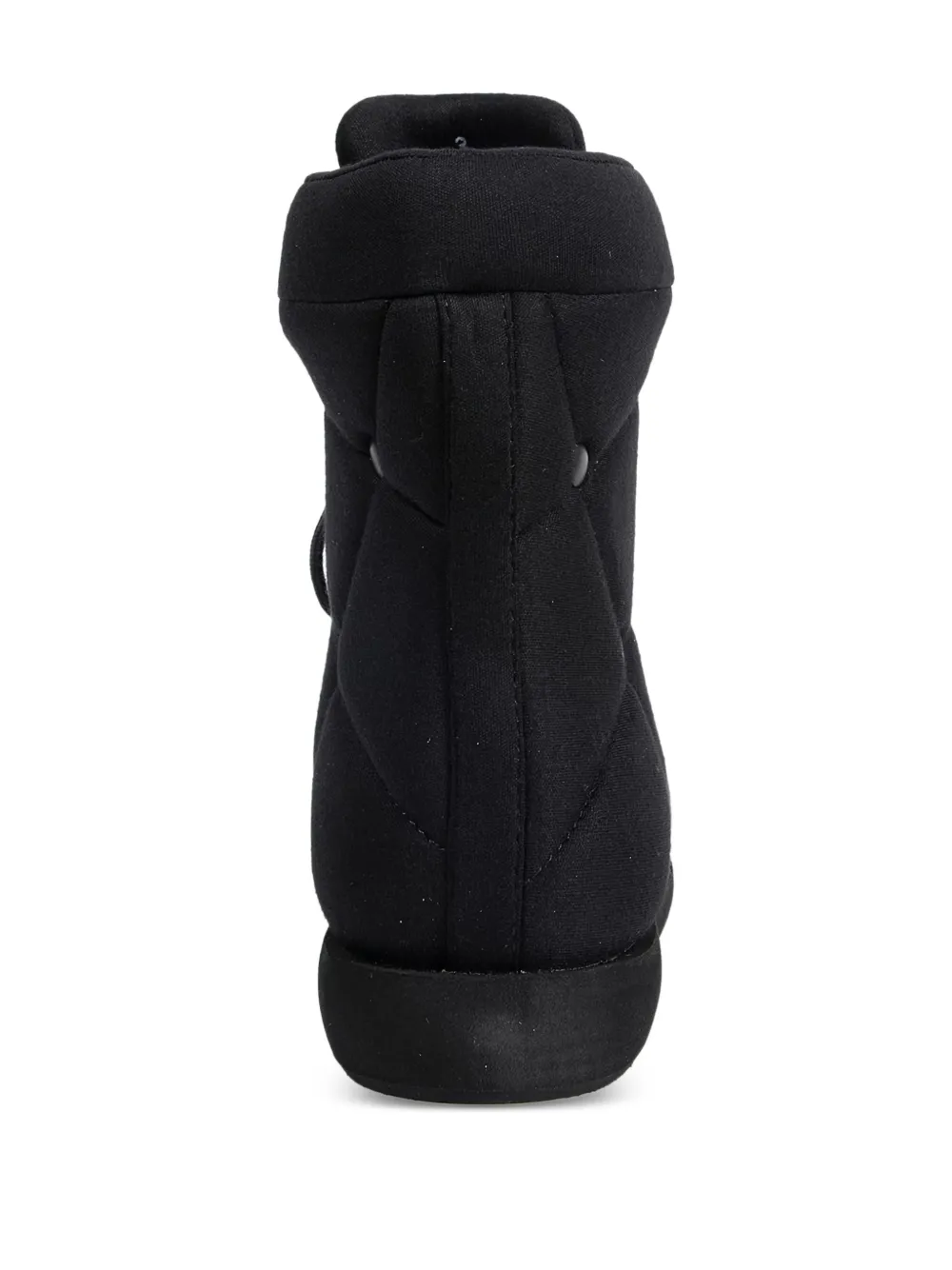 Yohji Yamamoto PE Tricot gewatteerde laarzen Zwart