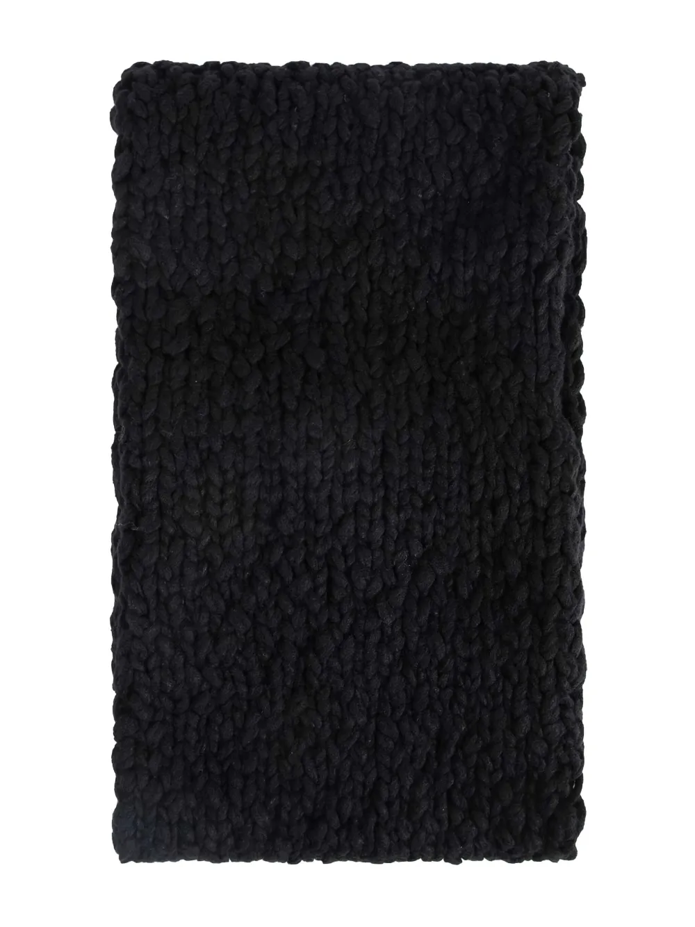 Yohji Yamamoto Hand-woven Knit Snood In Black