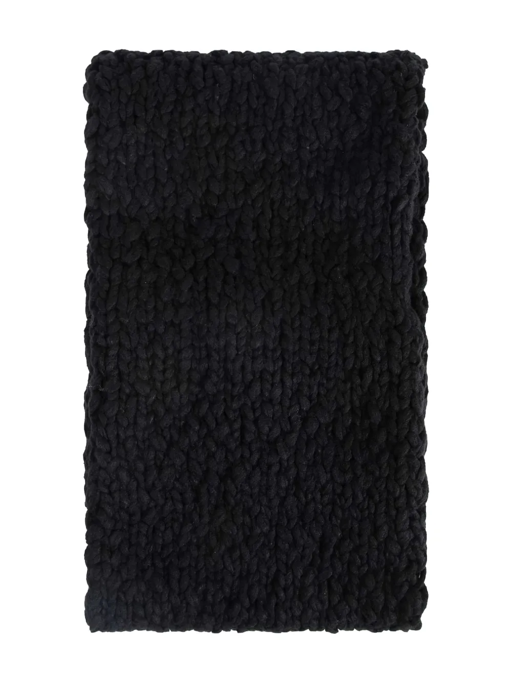 Yohji Yamamoto Hand-woven Knit Snood In Black