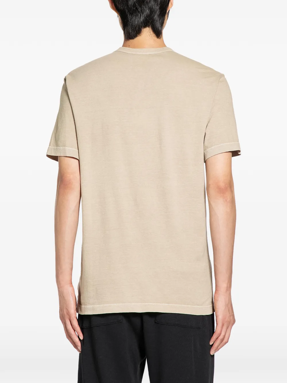James Perse T-shirt met ronde hals Beige
