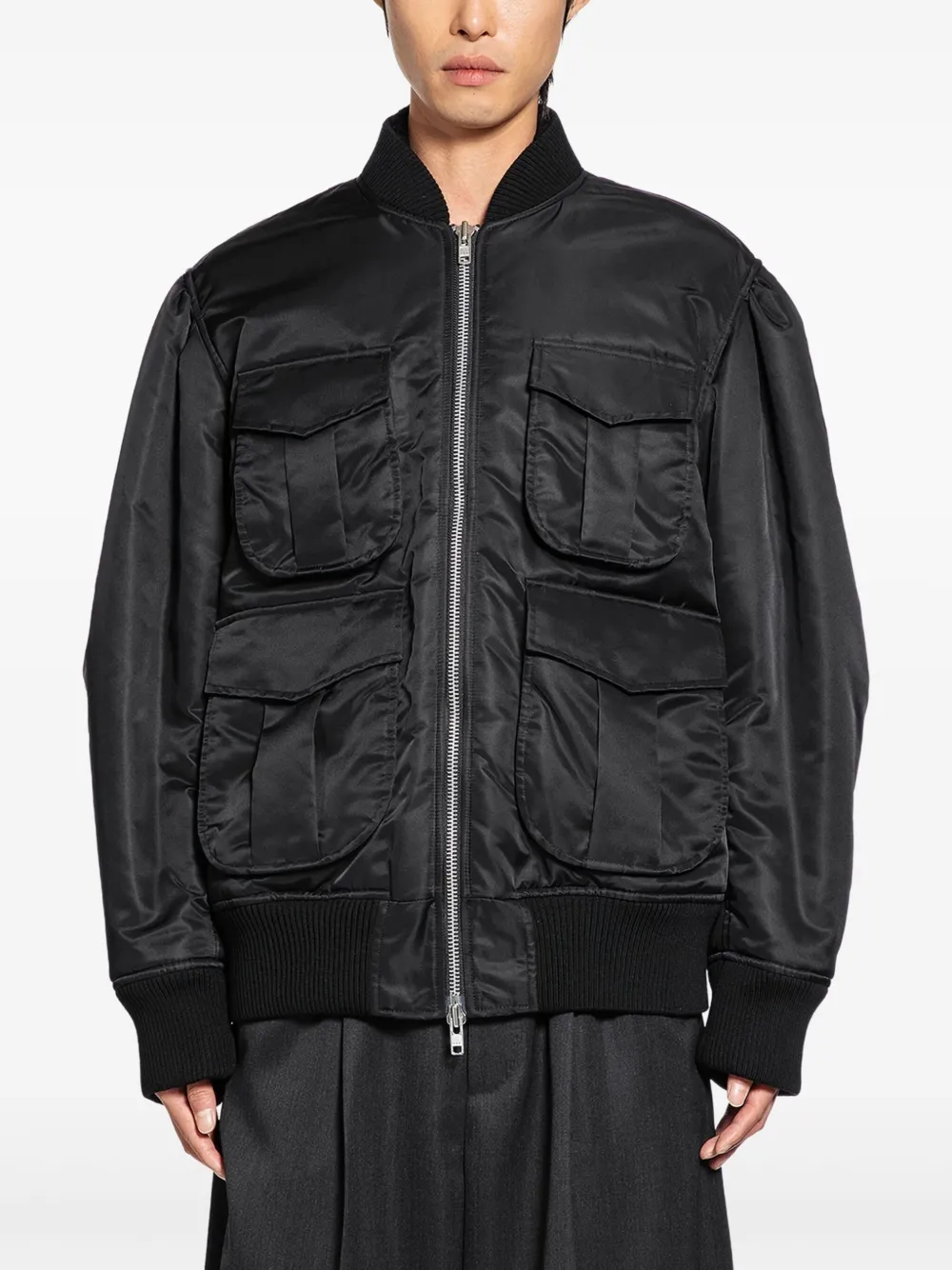 Simone Rocha multi pocket bomber jacket | Black | Image 1