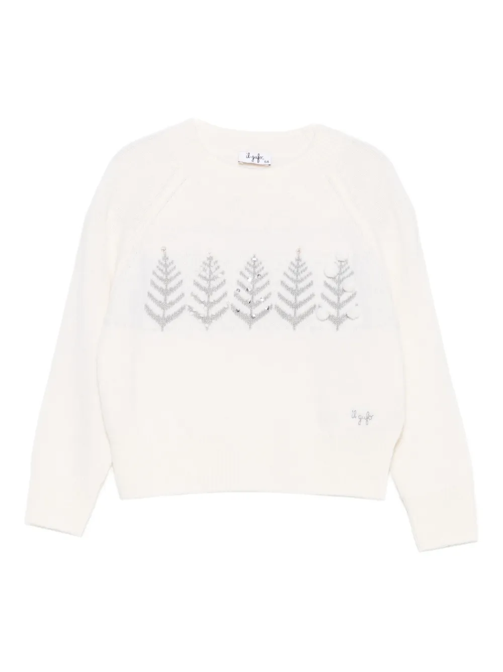 Il Gufo rhinestone-embellished sweater | White | Image 1