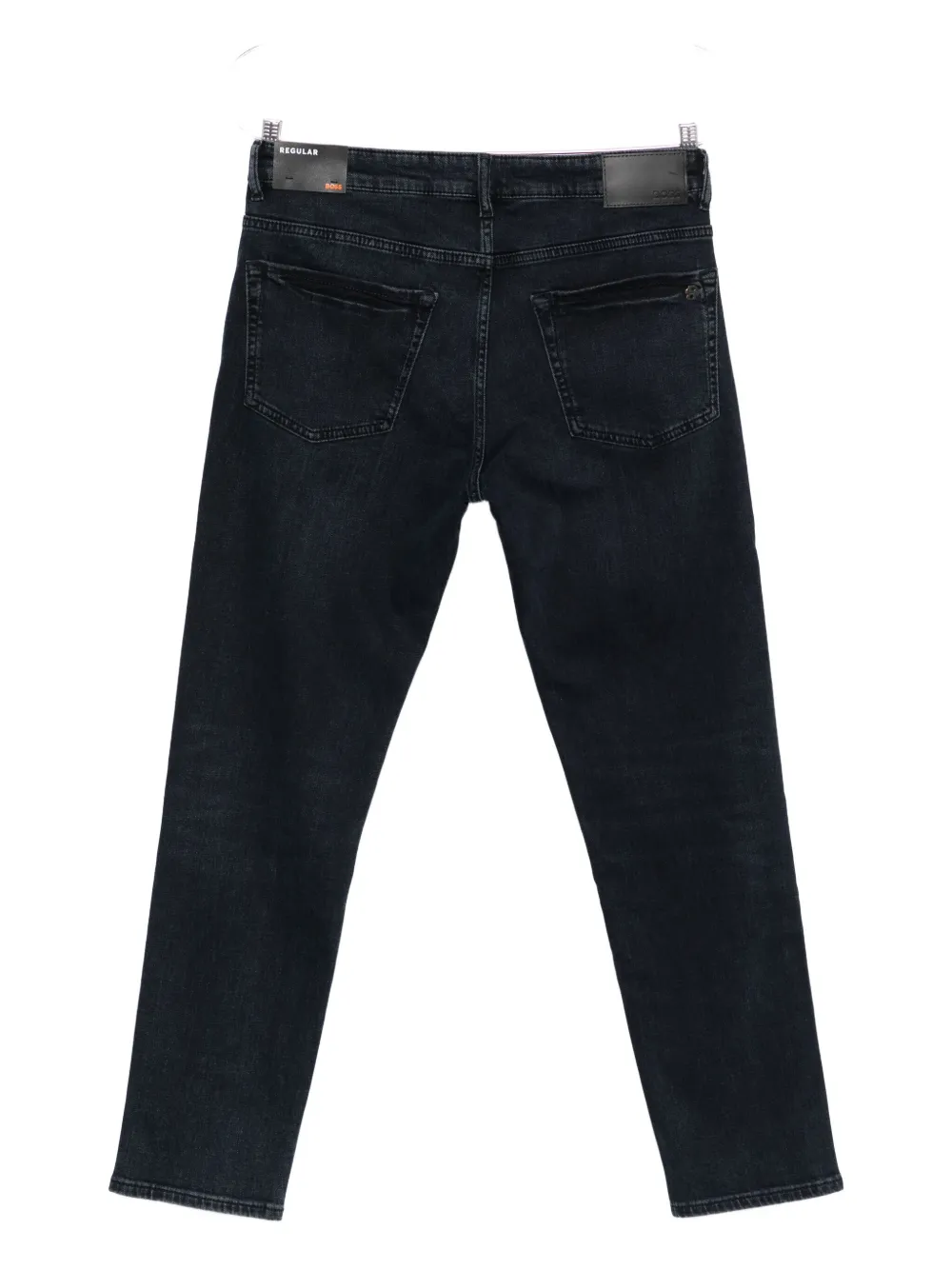 BOSS logo-patch jeans - Blauw