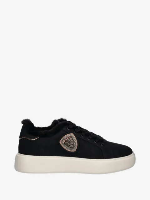 Blauer Venus faux-fur-trim sneakers
