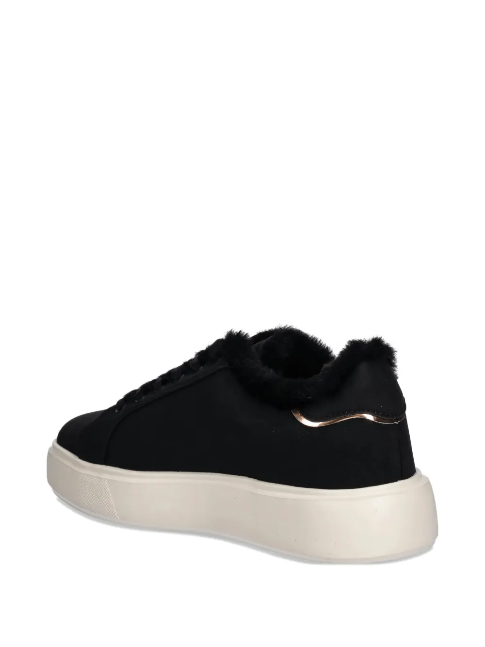 Blauer Venus faux-fur-trim sneakers Zwart