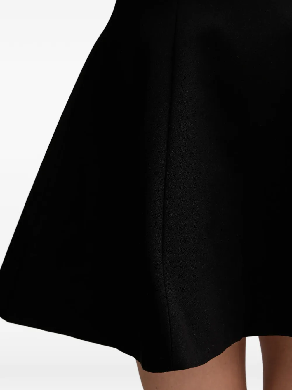 Bardot Zephyra flared mini-jurk met korte mouwen Zwart