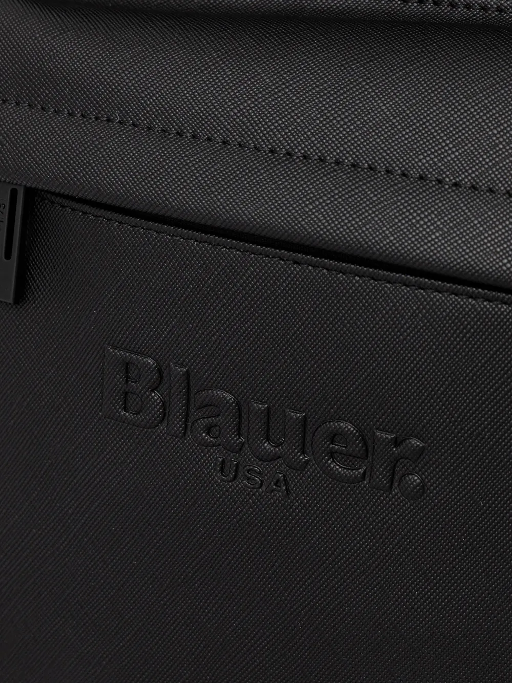 Blauer Rugzak met reliëf Zwart