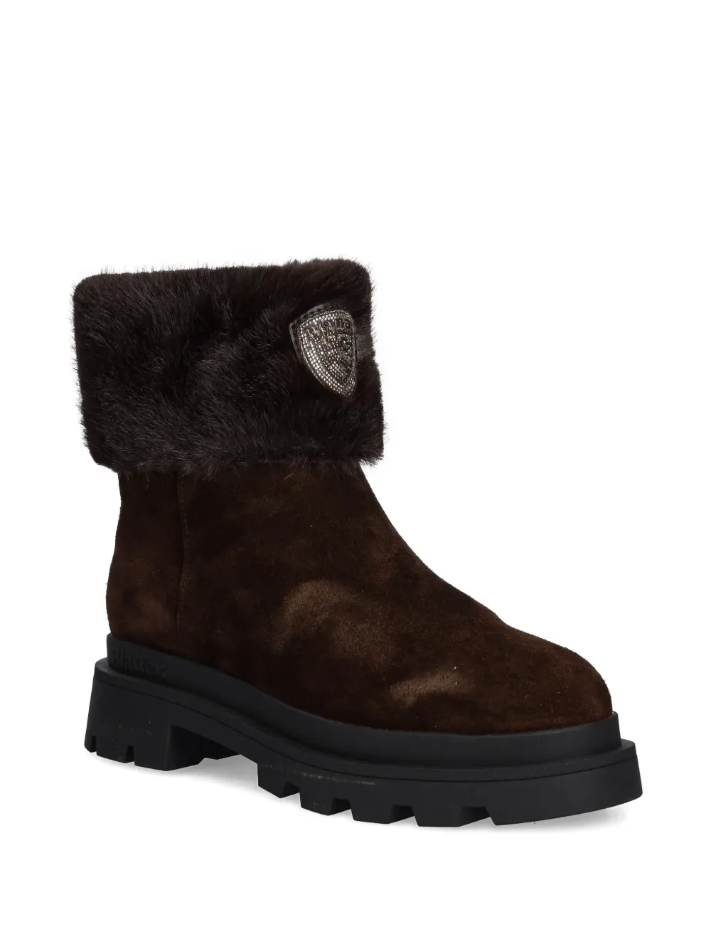 Blauer Kimmel suede ankle boots Bruin