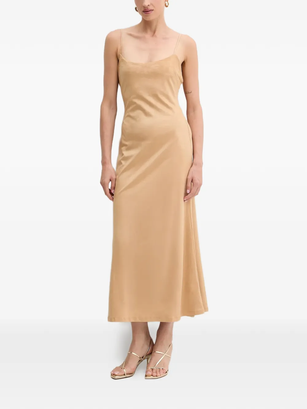 Bardot slip midi dress - Toni neutri