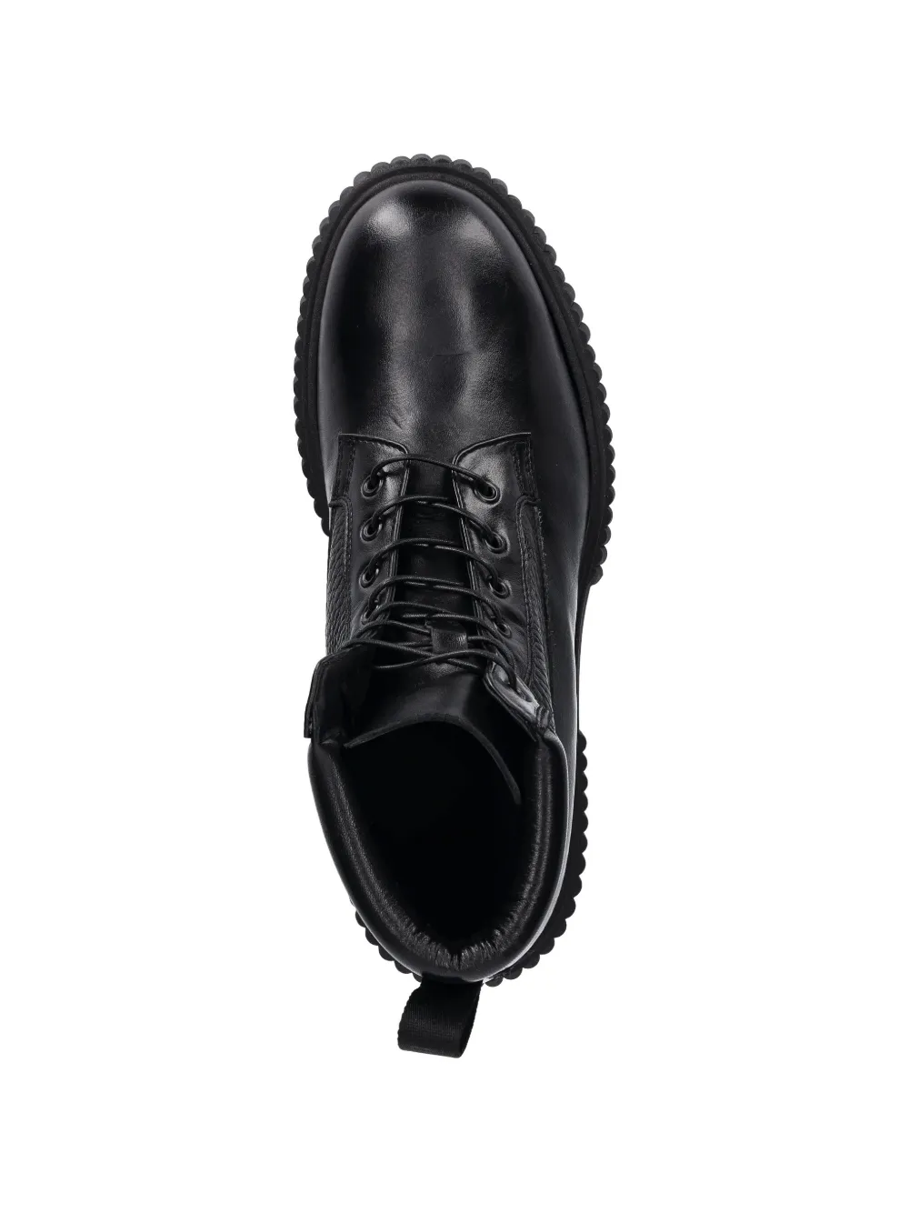Baldinini lather lace-up boots Zwart