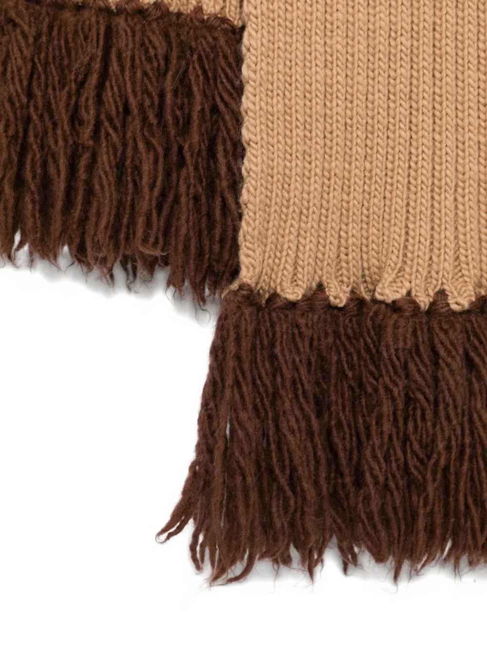 Pre-owned Dolce & Gabbana 2000s Fringed Scarf In Neutral
