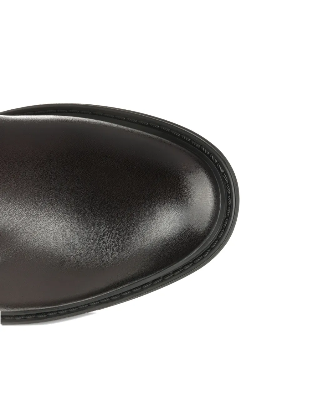 Corvari Leather Biker Boots In Black