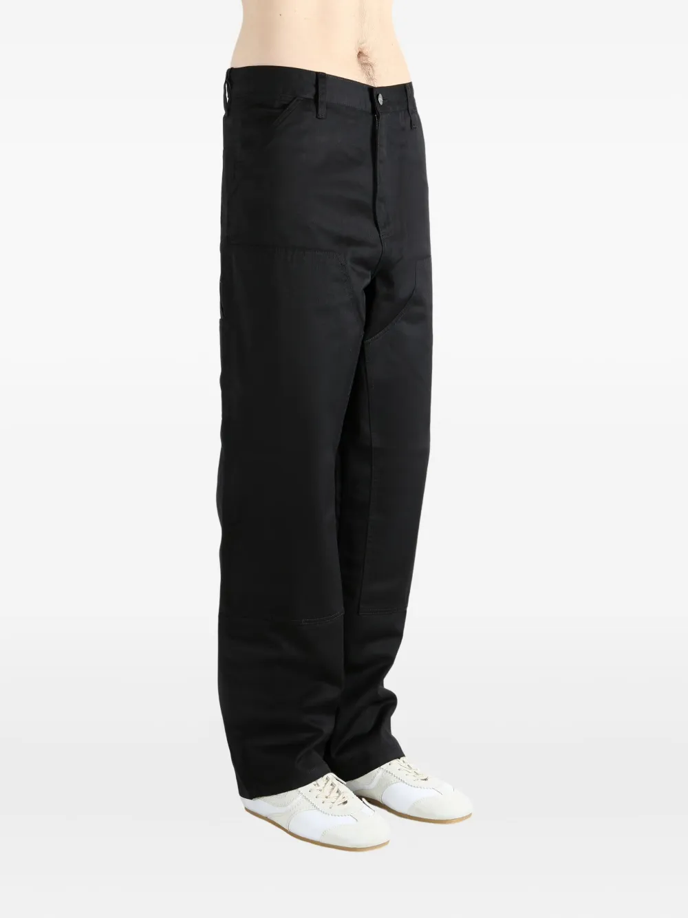 Carhartt Straight-leg Trousers In Black