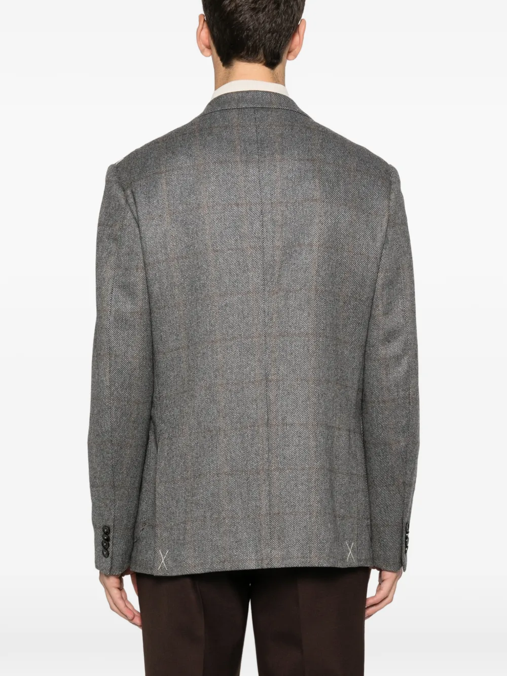 Zegna button-fastening blazer Grijs