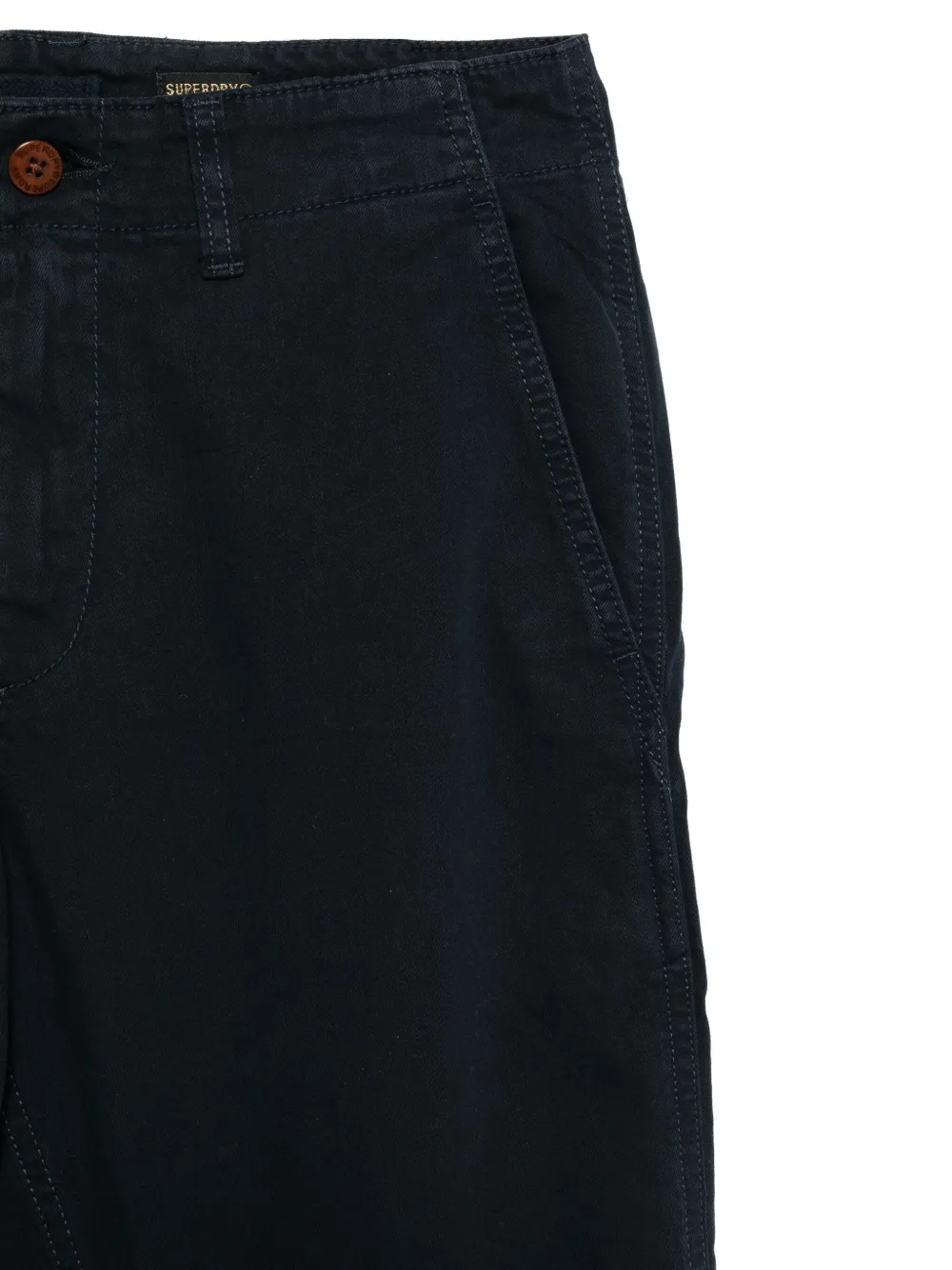 Superdry Broek met knoopzakken Blauw