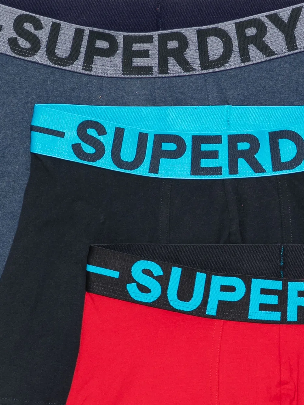 Superdry Logo-waistband Boxers (pack Of Three) In Multi
