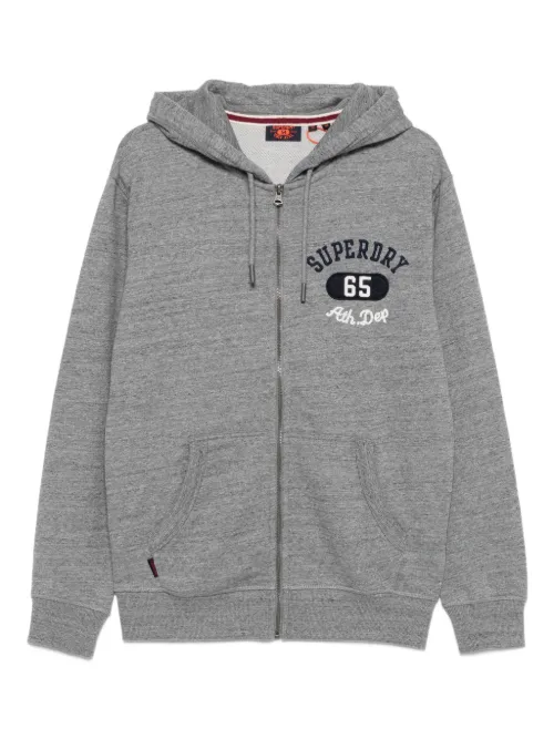 Hoodie zippé à logo brodé - Superdry - Modalova