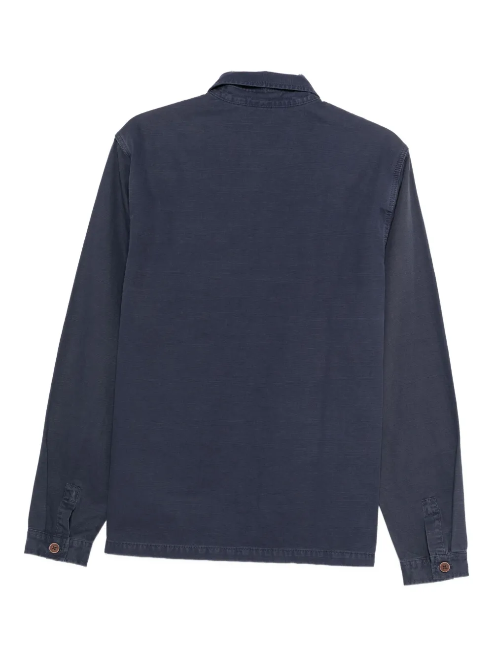 Superdry Buttoned Chest-pocket Shirt In Blue