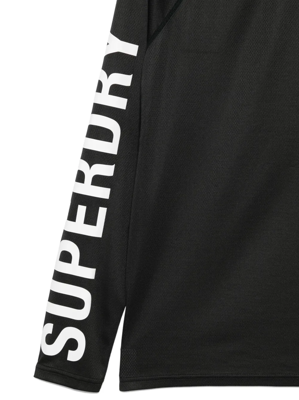 Superdry Logo-print Long-sleeve T-shirt In Black