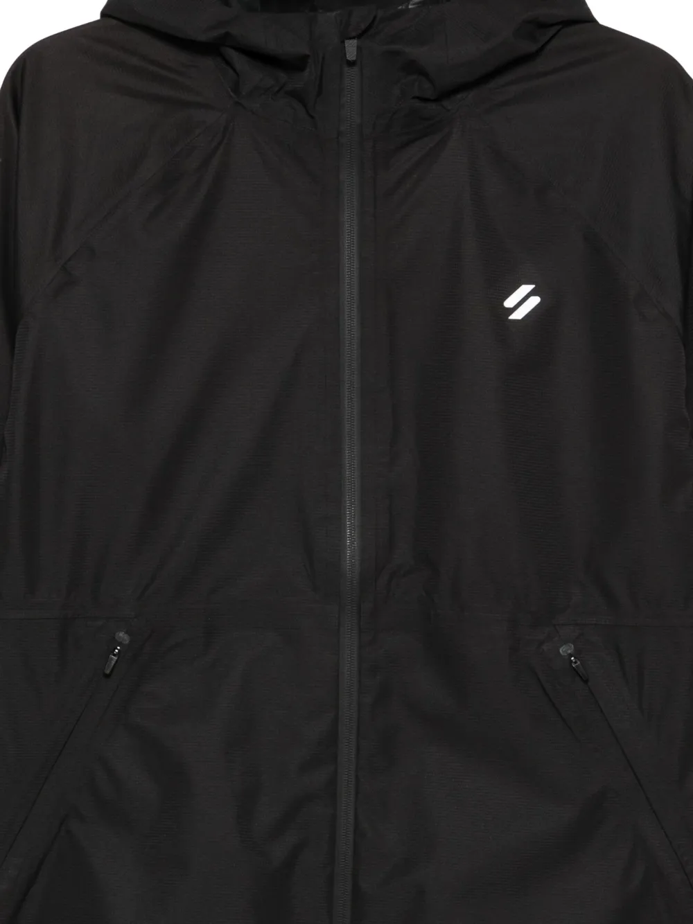 Superdry Waterproof Jacket In Black