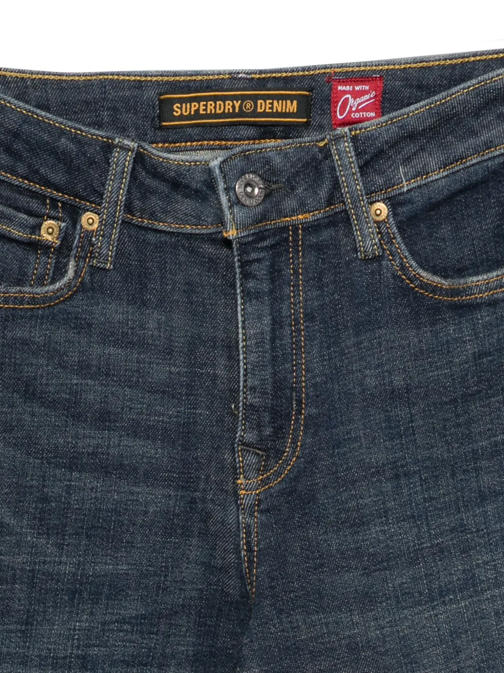 Superdry Straight jeans Blauw