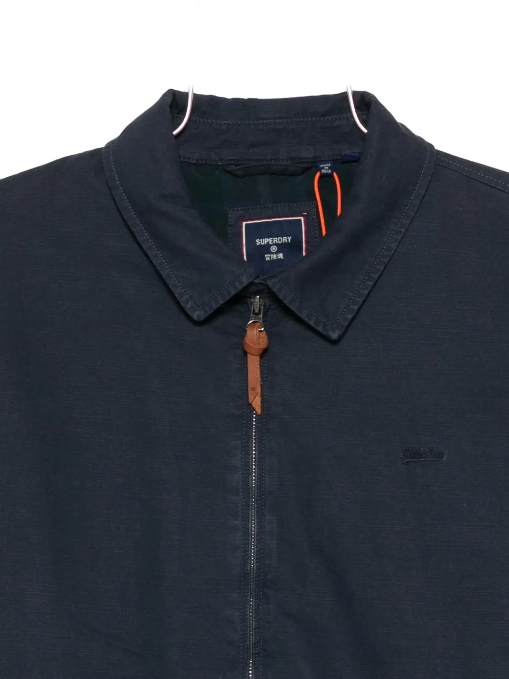 Superdry Cotton Zip-up Jacket In Blue