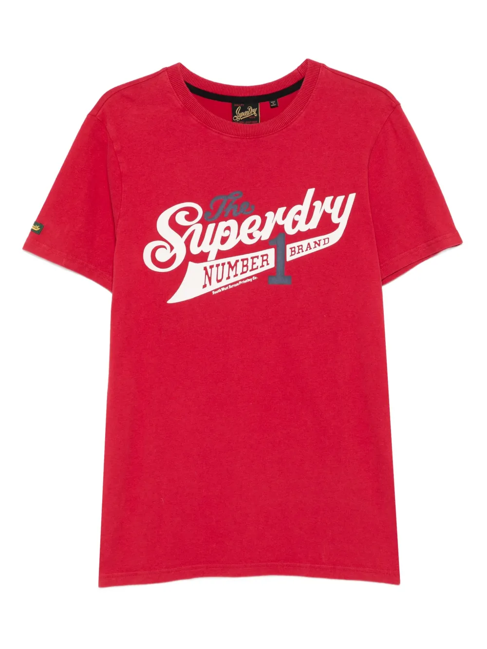 Superdry playera con logo estampado | rojo | Image 1