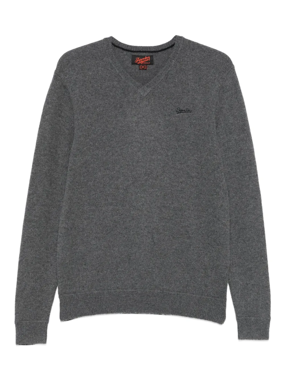 Superdry suéter con cuello en V | gris | Image 1