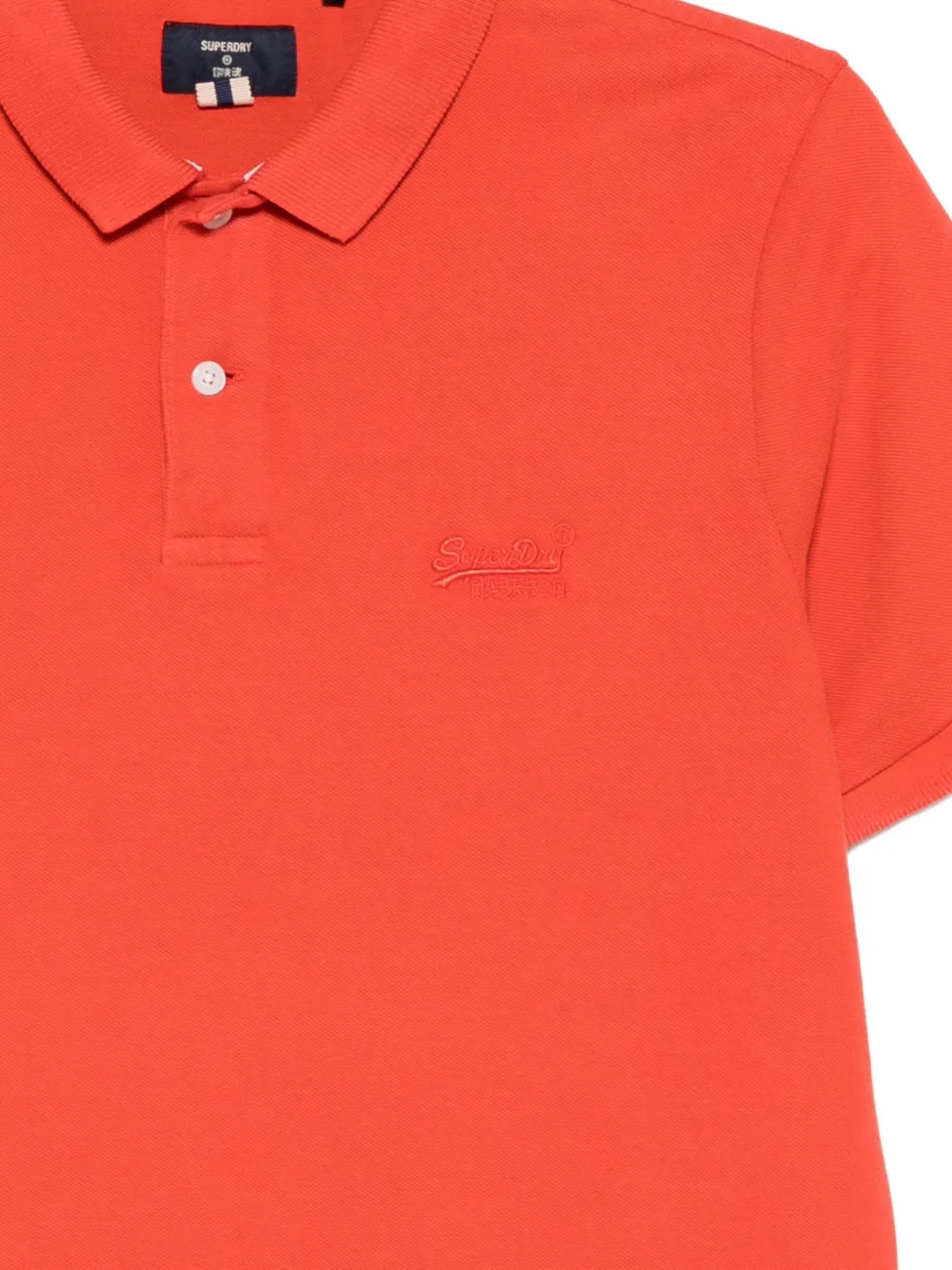 Superdry Katoenen poloshirt Rood