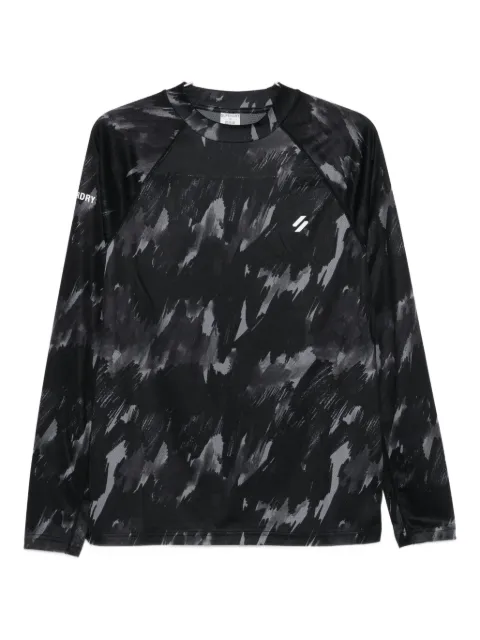 Superdry brush camo-print T-shirt