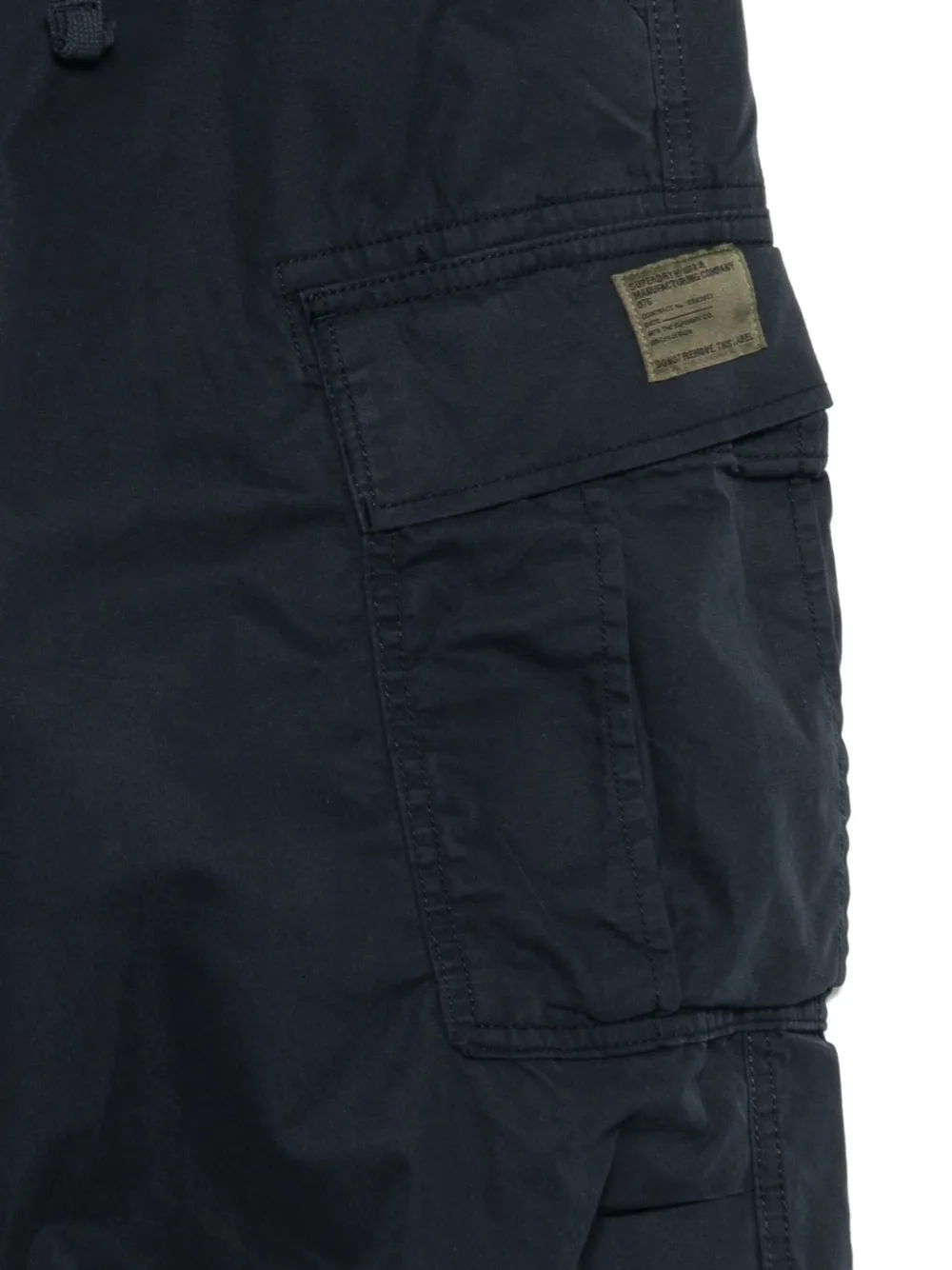 Superdry Broek met cargo zak Blauw