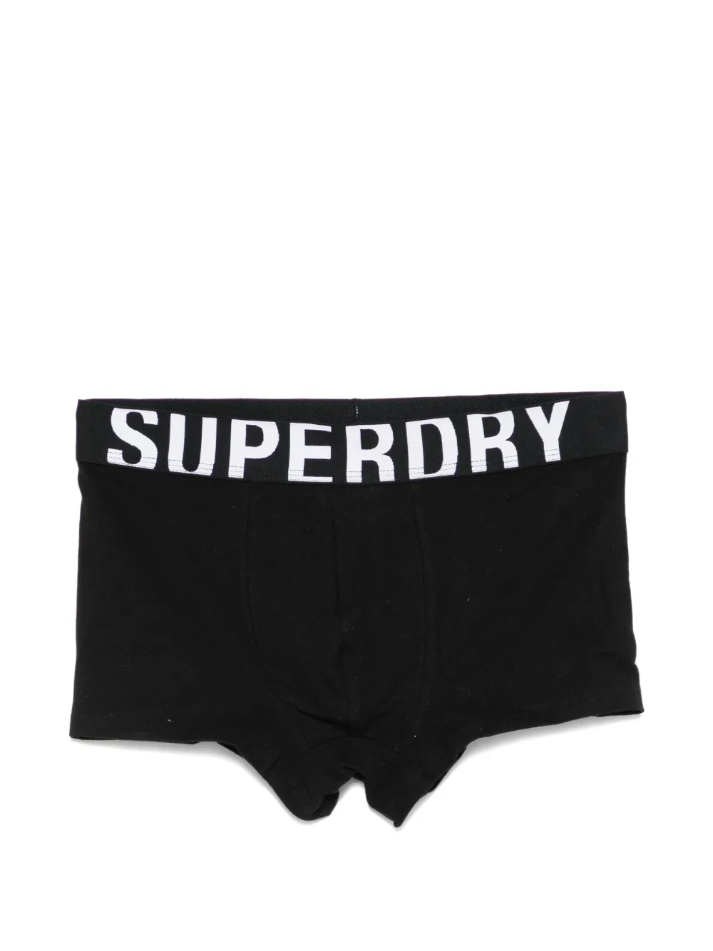 Superdry Logo-waistband Boxers (pack Of Two) In Black
