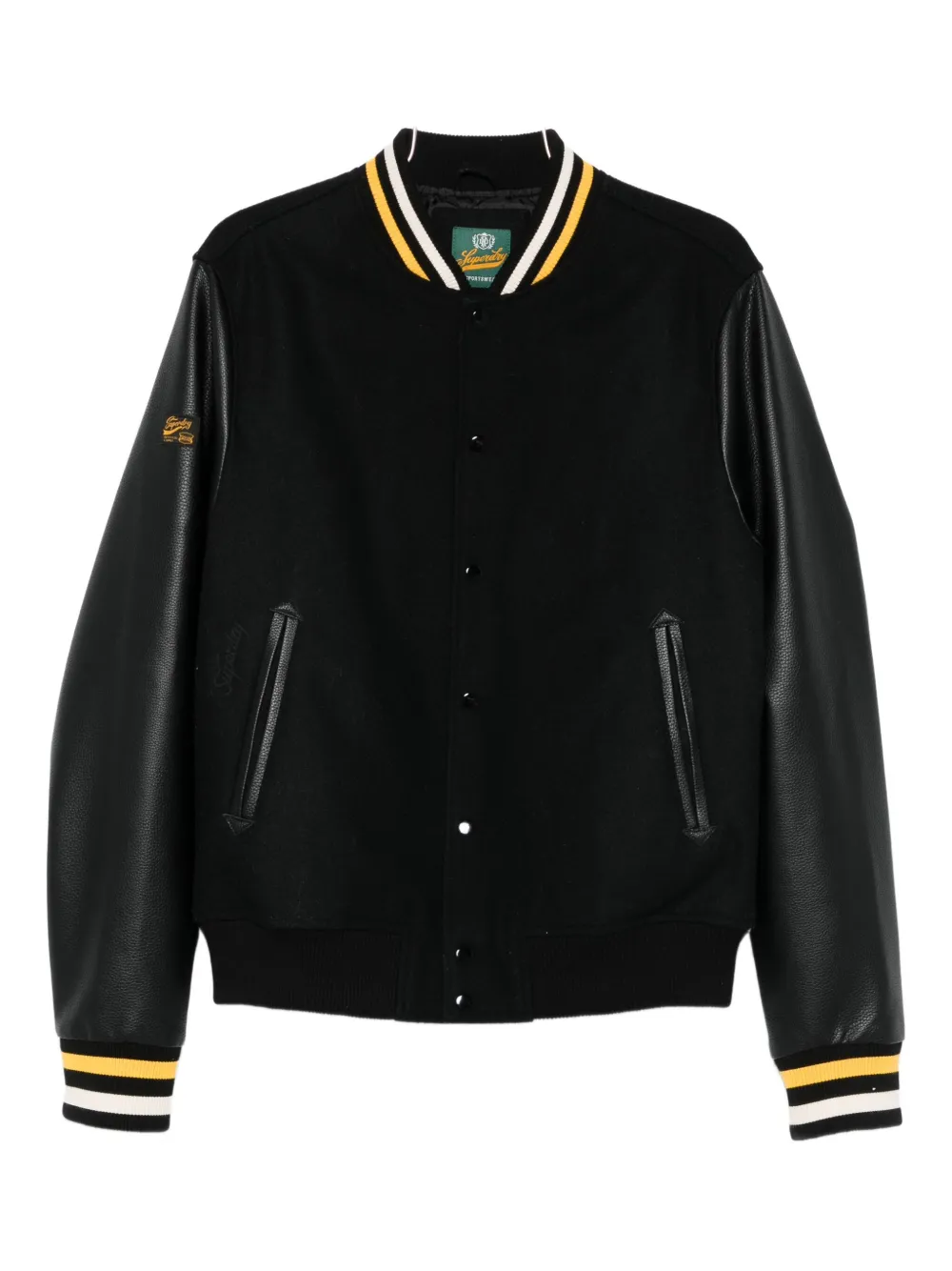 Superdry panelled jacket | Black | Image 1