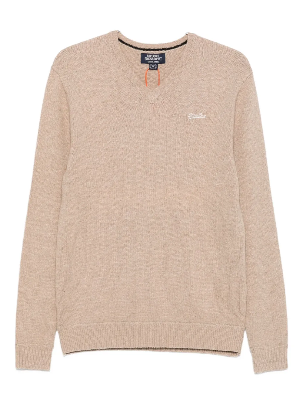 Superdry pull à logo brodé | tons neutres | Image 1