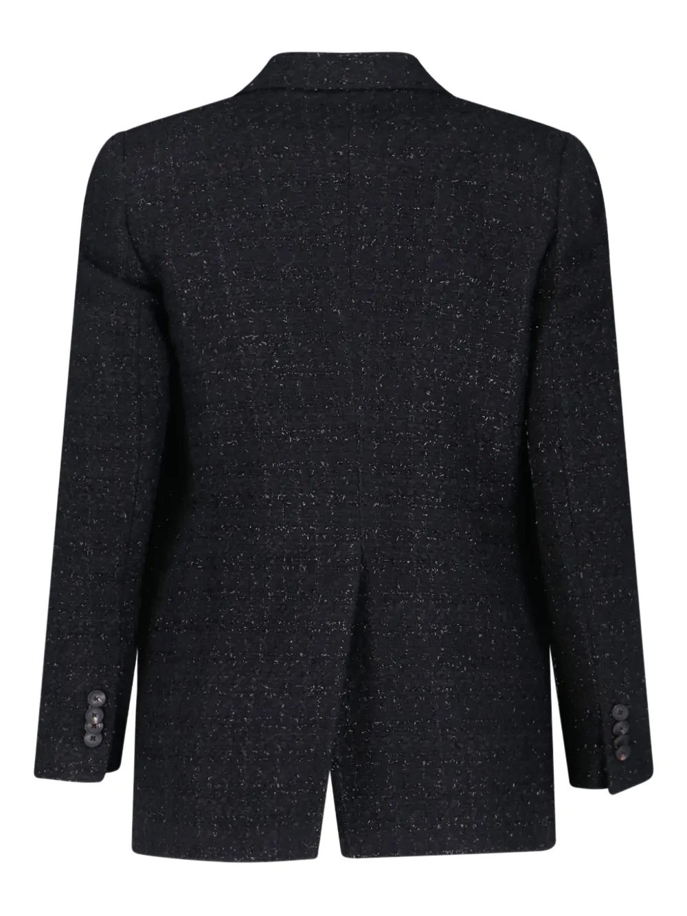 Tagliatore Tailored Black Jacket With Notched Lapel And Textured Fabric In Black