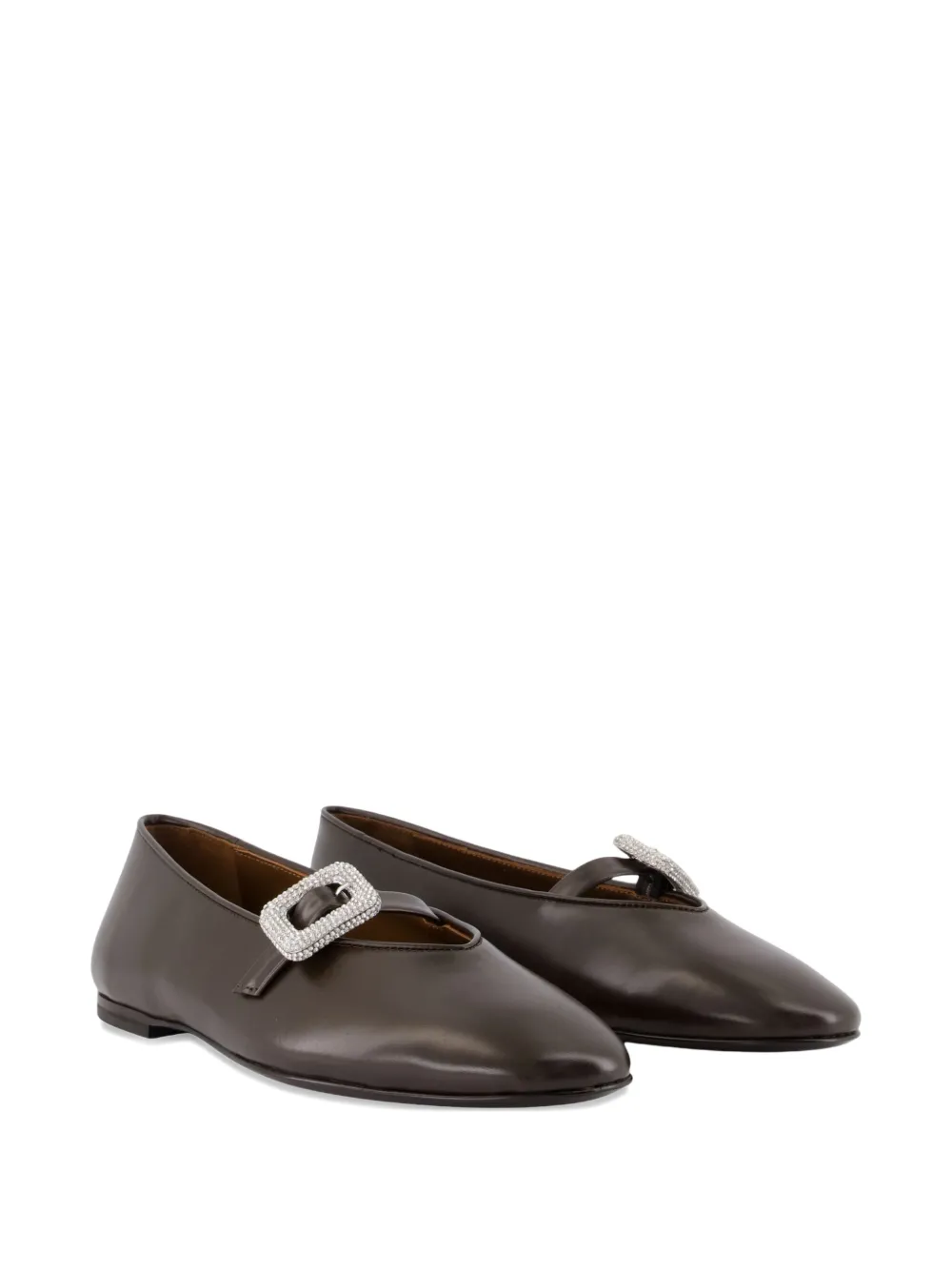 Giuseppe Zanotti Georgia Ballet Flats In Brown